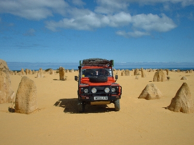 Driving through the Pinnacles desert