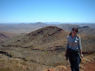 Nic at top of Mount Nameless