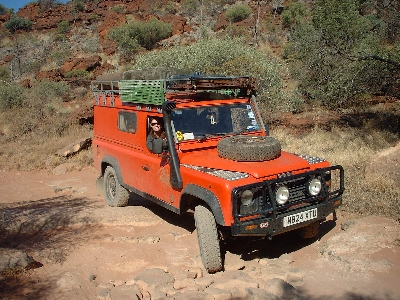 Rocky track to Palm Valley