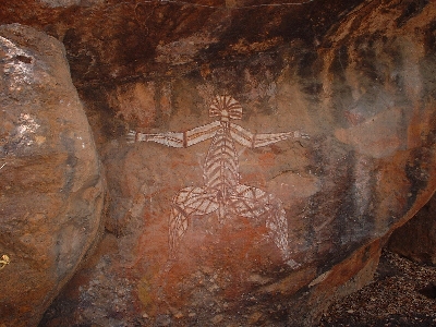 'lightning man' - rock art at Nourlangie, Kakadu