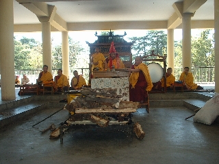 Buddhist ceremony, McCleod Ganj